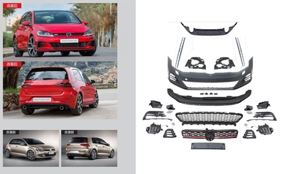 Комплект рестайлінгу в 2017-2020 GTI (Для 2012-2017) для Volkswagen Golf 7/E-Golf 2012-2020 рр