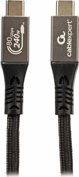 Кабель Cablexpert USB4 2.0, 240W, Type-C/Type-C 1 м (CCBP-USB4.2-CMCM240-1M)