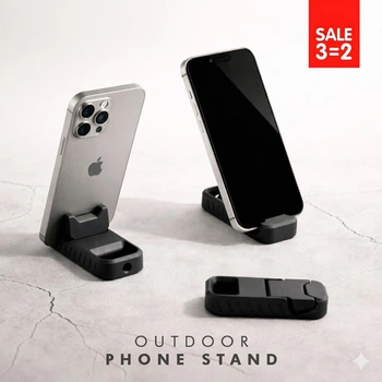 Набір універсальних підставок-брелоків для телефонів OutdoorPhone Stand 3 шт. Чорні