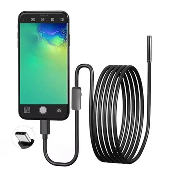Камера ендоскоп Android and PC Endoscope USB TYPE-C 3in1 AND120 2 м гнучка камера 5.5 мм