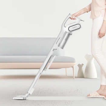 Deerma [Рекомендовано відділом продажів] DX700Pro Пилосос для килимів подвійного призначення з штовхачем, компактний та потужний, потужний пилосос для видалення шерсті та пилу домашніх тварин