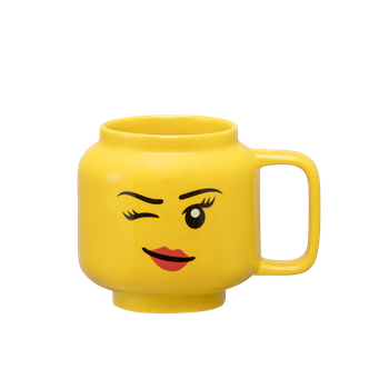Kubek ceramiczny LEGO Iconic Winking Girl  255 ml Żółty (5711938247720)