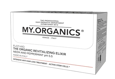 Эликсир для уменьшения выпадения волос MY.ORGANICS The Organic Revitalizing Elixir 6 х 6 мл, интенсивный уход для укрепления корней и стимуляции роста волос
