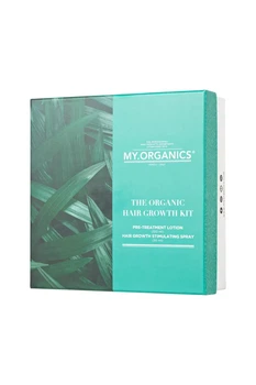 Набір для стимуляції росту волосся My.Organics The Organic Hair Growth Kit: Лосьйон My.Organics Pre Treatment Lotion Hair Growth Spray 100 мл + Спрей My.Organics Hair Growth Stimulating Spray 50 мл