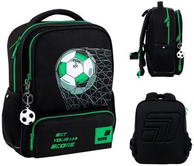 Рюкзак дошкольный Kite Kids Football 32.5x24.5x9.5 см 8.5 л Черный (K26-559XS-2)