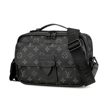Сумка мессенджер Louis Vuitton S Lock черная (031)