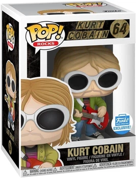 Funko Pop Kurt Cobain №64 Курт Кобейн Культовий образ Nirvana у вініловій фігурці (10 см)