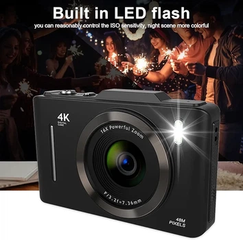 Цифровая камера 48MP с 16x зумом, видео 1080P