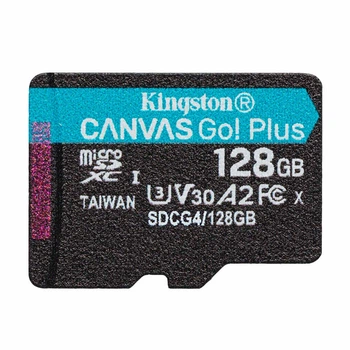Карта пам'яті microSDXC 128GB Kingston Canvas Go! Plus Class 10 UHS-I U3 (SDCG4/128GBSP)