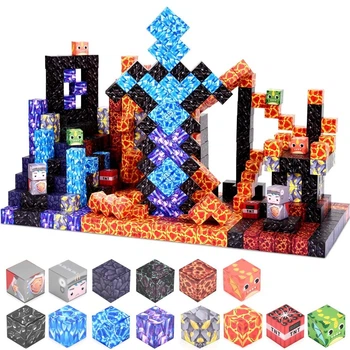 Магнітний конструктор Minecraft Магічна фортеця 100 деталей для дітей 3+ набір кубиків