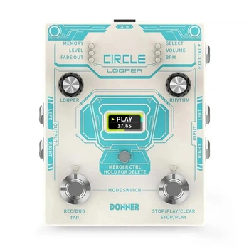 Педаль лупер Donner Circle Looper гитарный эффект с драм-машиной