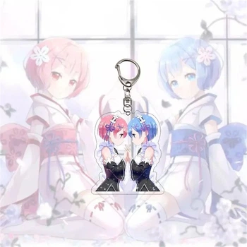 Аніме брелок "Рам и Рем" - Re:Zero. Життя з нуля в альтернативному світі