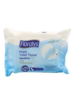 Вологий туалетний папір Floralys Premium Sensetive 80 шт