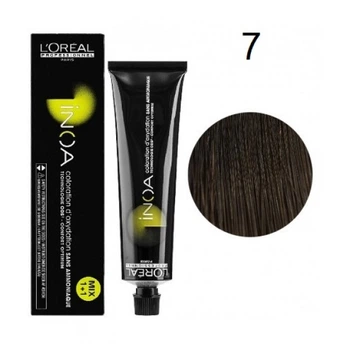Краска для волос L'Oreal Professionnel INOA (Naturals Series) - 7 middle blonde-60мл.