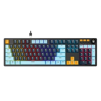 Клавіатура Fantech ATOM107S MK893S MIZU механічна ігрова з RGB підсвічуванням та Blue Switch для геймерів та стримерів