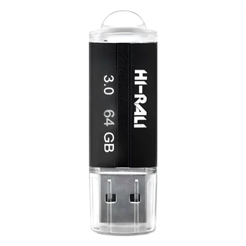 USB флешка 64GB Hi-Rali Corsair для хранения данных с высокой скоростью USB 3.0 черная