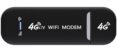Модем Wi-Fi LTE 4G / 150 Mbps / Беспроводной / USB / Черный