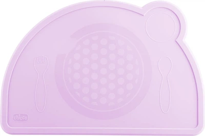 Podkładka silikonowa Chicco na stół 18 m+ Różowa (8058664127559)