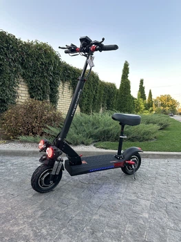 Электросамокат с сиденьем Kugoo M4 Max + Plus 2000Вт 23Ah 2026 года с NFC Key и обычным ключом усиленная амортизация Dual Motor с седлом для взрослого до 150 кг для подростка с подсветкой куго м4 макс плюс с большими колёсами электросамокаты