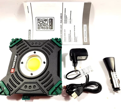 Аккумуляторный LED прожектор Parkside PAAL 6000 C2/Повербанк фонар
