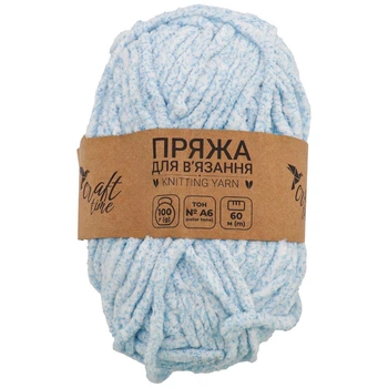 Пряжа для вязания плюшевая Craft time 100 г, 60 м тонн №А6 - 648189