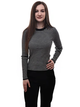 Джемпер жіночий OneSize Чорно-білий COLLECTION (700358-OneSize)