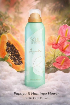 Парфумована гель-піна для душу Soul Secret Awake Shower Foam з екстрактом папаї та квітів фламінго (Енергія тропічного ранку) 200мл