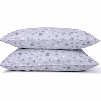 Наволочка Бязь Moonlight Stars 40*60 см Серый