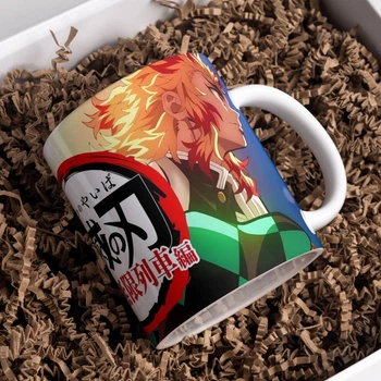 Чашка глянцевая Demon slayer Клинок, рассекающий демонов 330 мл (ДС030139)