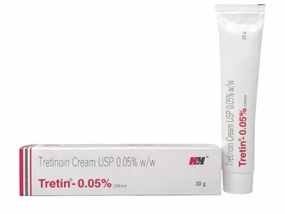 Третиноин крем от прыщей и морщин Ретинол Tretin 0,05% USP H&H Pharmacutica LLP, 30г Индия (2405202307)