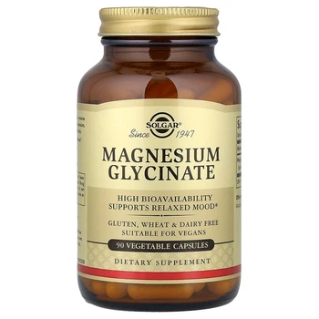 Глицинат магния Solgar (Magnesium Glycinate) 120 мг 90 капсул SOL01556