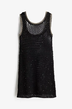 Сукня в сіточку H&M 1244806001c61 XS чорна (100009310)