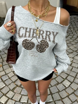Свитшот Shein sz25090971613371321 S серый (100008007)
