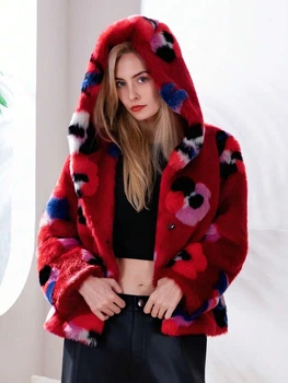 Теплая куртка Shein sz25101177275748483 L комбинированная (100008331)
