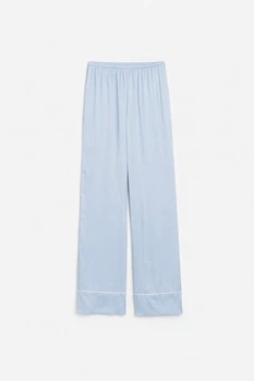 Атласні піжамні штани H&M 1135056017c61 XL блакитні (100009352)