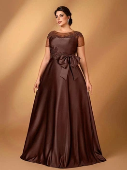 Свадебное платье Shein sz25052342752211802 2XL коричневое (100008018)