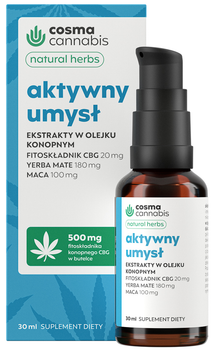 Конопля Cosma Cannabis Active Mind Natural Herbs краплі 30 мл (5905679840412)