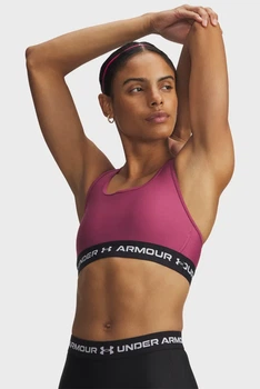 Жіночий рожевий топ Crossback Mid Bra Under Armour SM 1361034-661