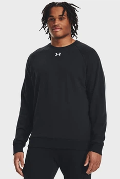 Чоловічий чорний світшот UA Rival Fleece Crew Under Armour XL 1379755-001