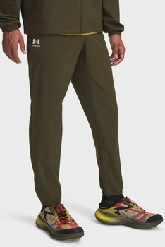 Чоловічі темно-зелені спортивні штани UA Vibe Woven Jogger Under Armour M 1386557-308