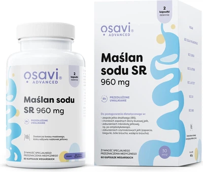 Масляна кислота натрію Osavi 960 мг 60 капсул (5904139924600)