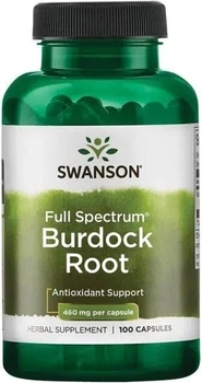Korzeń łopianu Swanson 460 mg 100 kapsułek (87614015316)