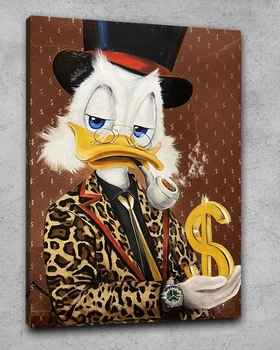 Картина Скрудж Макдак для офісу та кабінету «Scrooge Golden Dollar» - 40х60 см