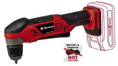 Дрель угловая аккумуляторная Einhell te-ad 18 Li - Solo pxc 18в 1100 об/мин 45Нм патрон 10мм 1.22кг без акб и зп 4514290