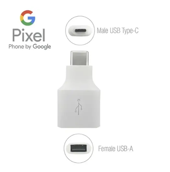 Переходник OTG Google Quick Switch Adapter Type-C to USB White