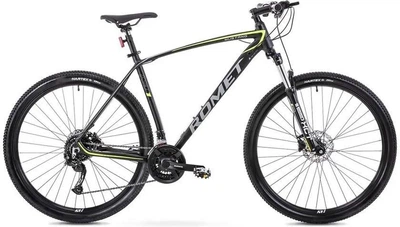 Велосипед гірський (MTB) Romet Mustang M1 29 2023 Black/Lime