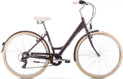 Велосипед міський Romet Sonata Eco 28 2022 Purple Matt
