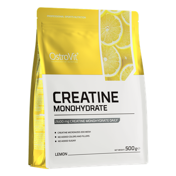 Креатин моногідрат Ostrovit (Creatine monohydrate) 2199 мг зі смаком лимона 500 г OST11595
