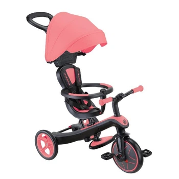 Дитячий 3-колісний велосипед Globber Explorer Trike 4 у 1 рожевий, 634-110