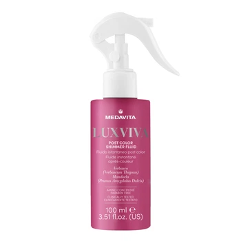 Флюїд-шиммер для блиску фарбованого волосся / Medavita Luxviva Post color shimmer fluid 100 ml